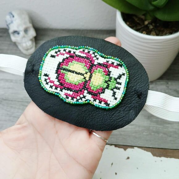 OOAK Beetle Eye Patch, Adjustable Costume Accessory, Statement Vision Ocular Aid - Picture 5 of 8